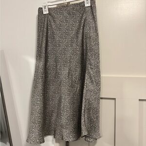 Leopard Print Midi Skirt